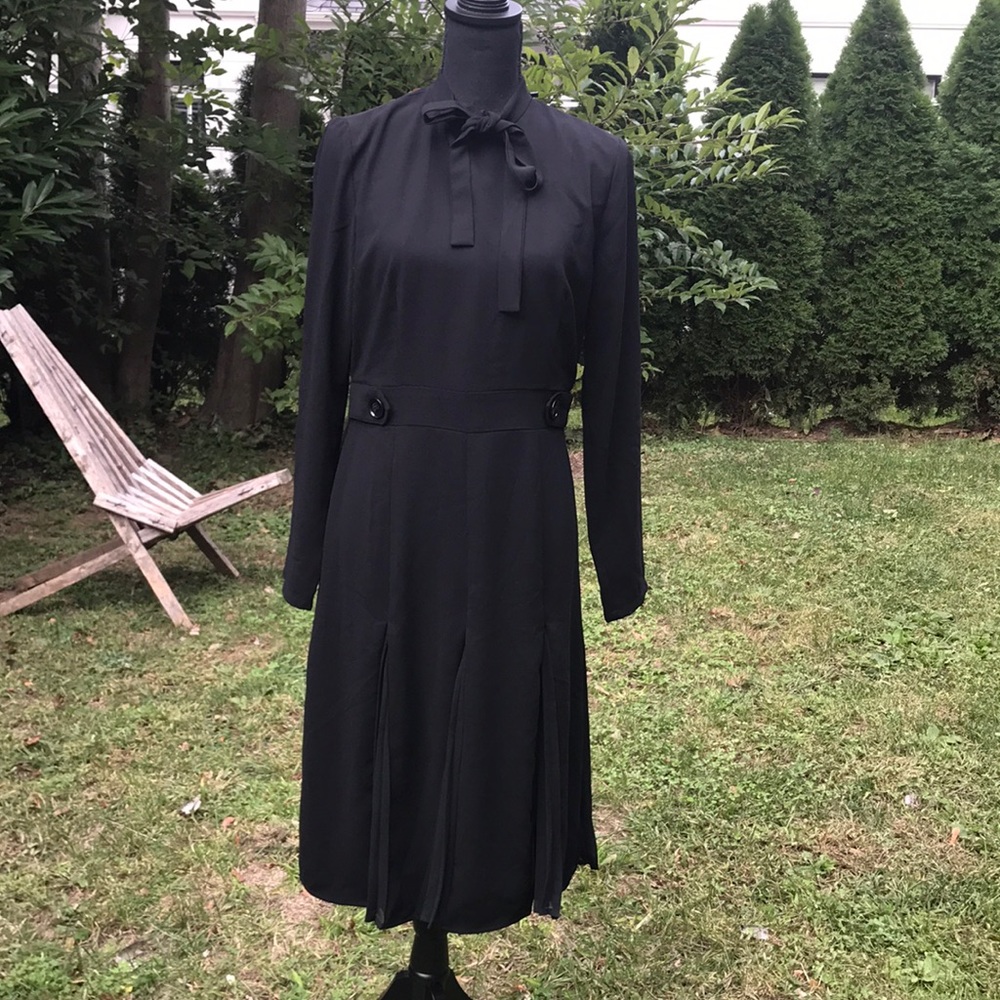 Japajo black pleated dress